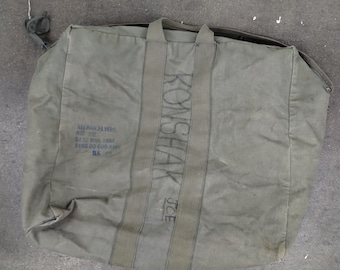 【ビンテージ】US ARMY　BAG VALUABLE　貴重品袋 40s 実物 米軍 US ARMY MAIL BAG キャンバス メールバッグ