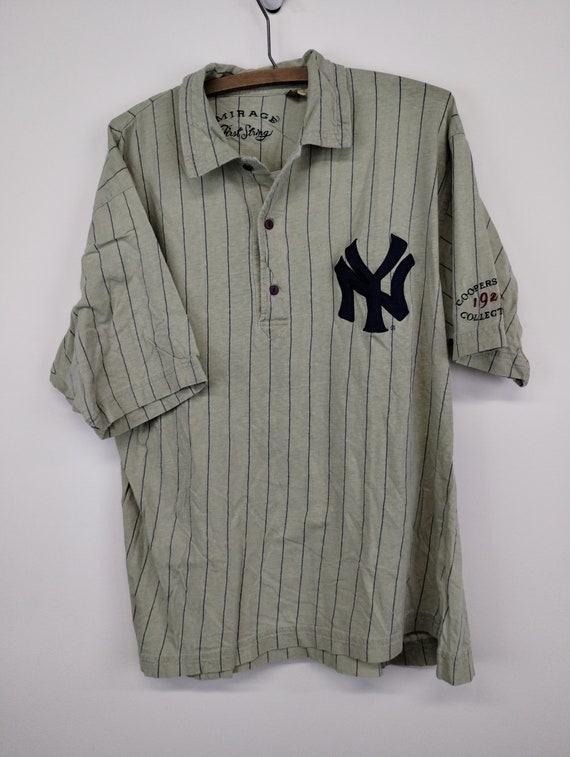 XL 90s Mirage New York Yankees Cooperstown Collection Baseball Cotton  Jersey 1990s 1980s XLARGE NYC Retro Hall of Fame mlb pinstripes