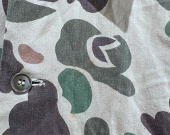 70s Medium Black Sheep Brand Cotton Duck Camouflage One