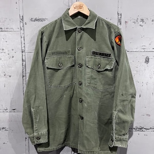 70&#39;s OG-107 Fatigue Button Up Shirt- Vietnam War(Army Green)