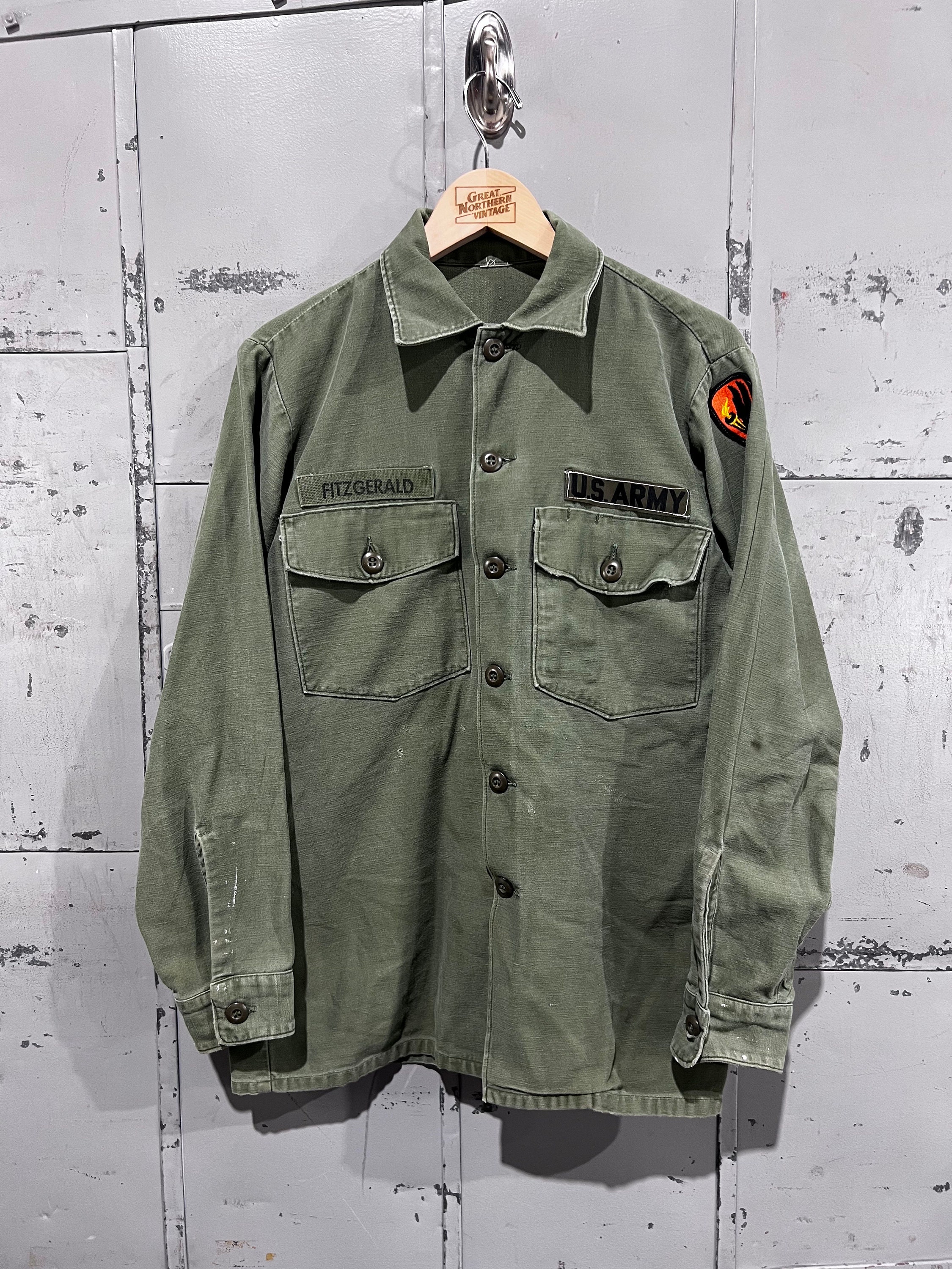 70's OG-107 Fatigue Button up Shirt- Vietnam War(army Green) - Etsy