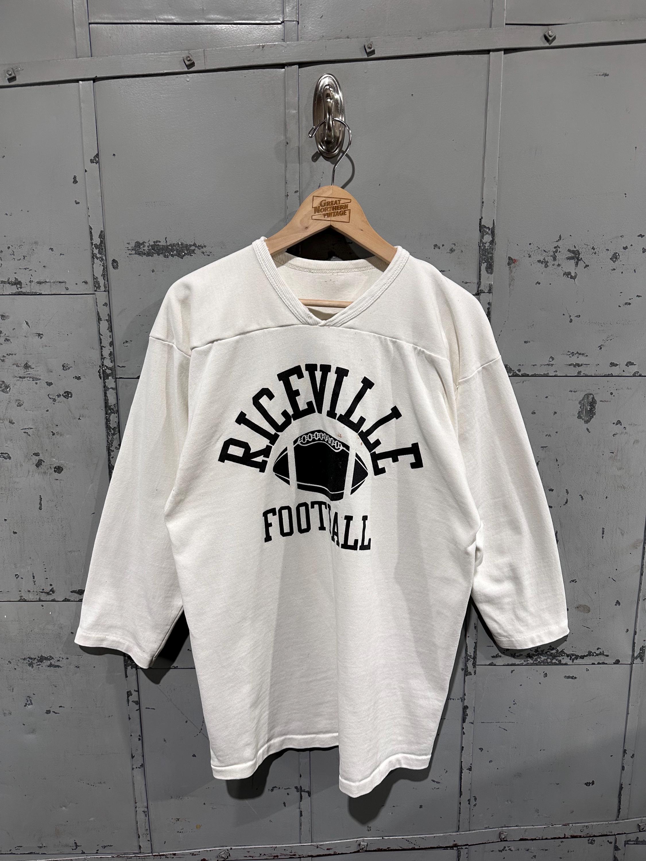 True Vintage 70s Russell Athletic Riceville White 3/4 Sleeve