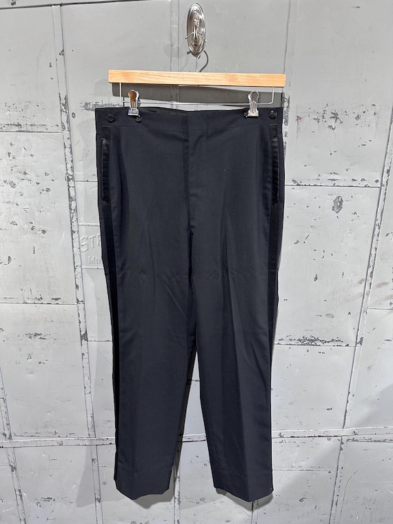 【1950s】Vintage Black Dress Slacks Brown_pants_full__26951.