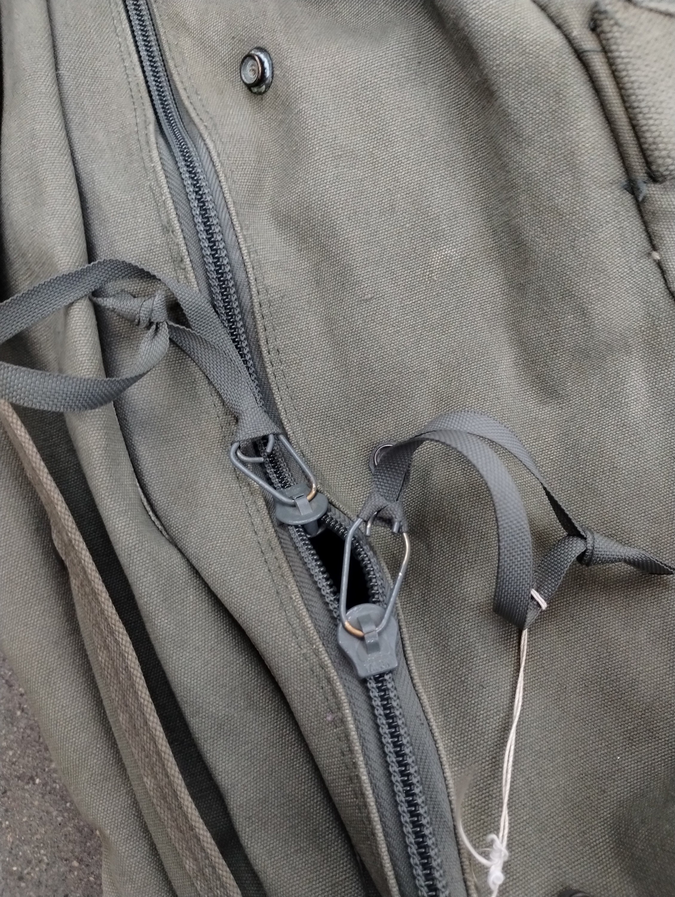 80s US Army Kit Duffle Aviators Duffle Bag Cotton Canvas OG 107