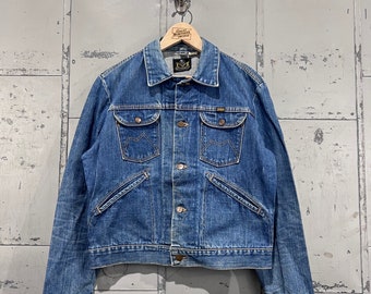 70s maverick denim jacket size 40