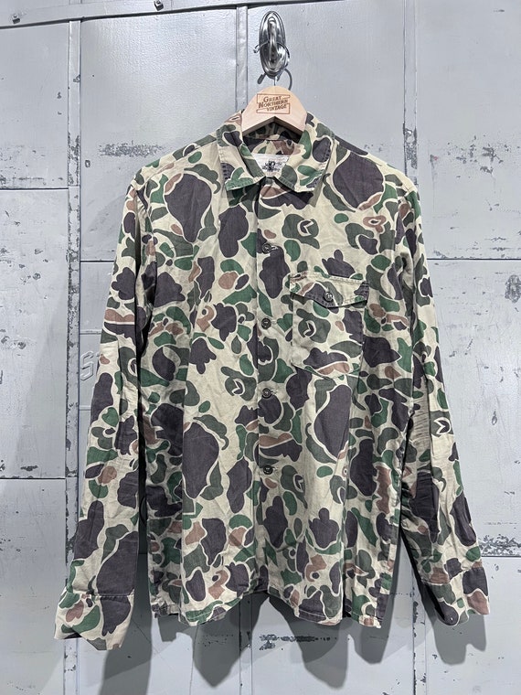 70s Medium Black Sheep Brand Cotton Duck Camouflage One