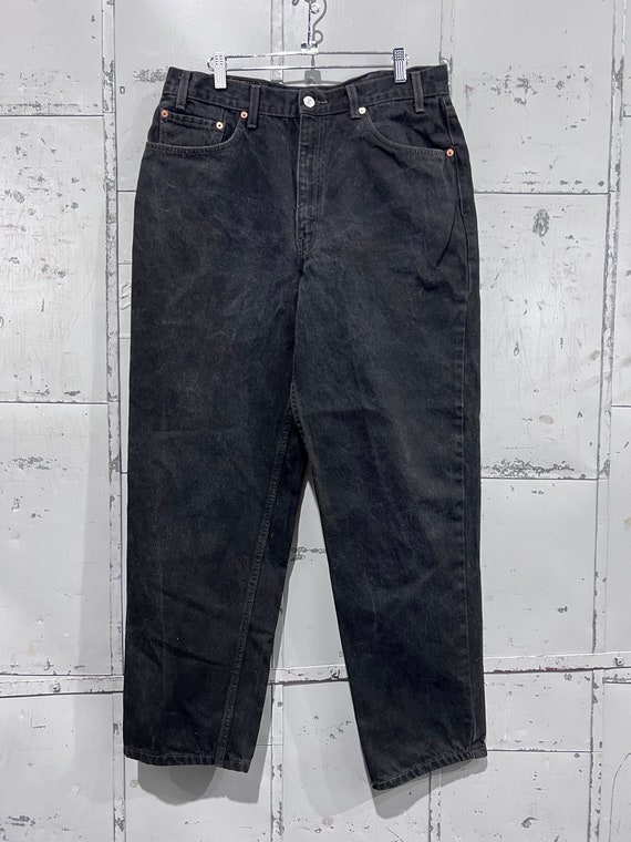 Size 38x32 90s Levi’s 550 black  Denim Jeans Relax