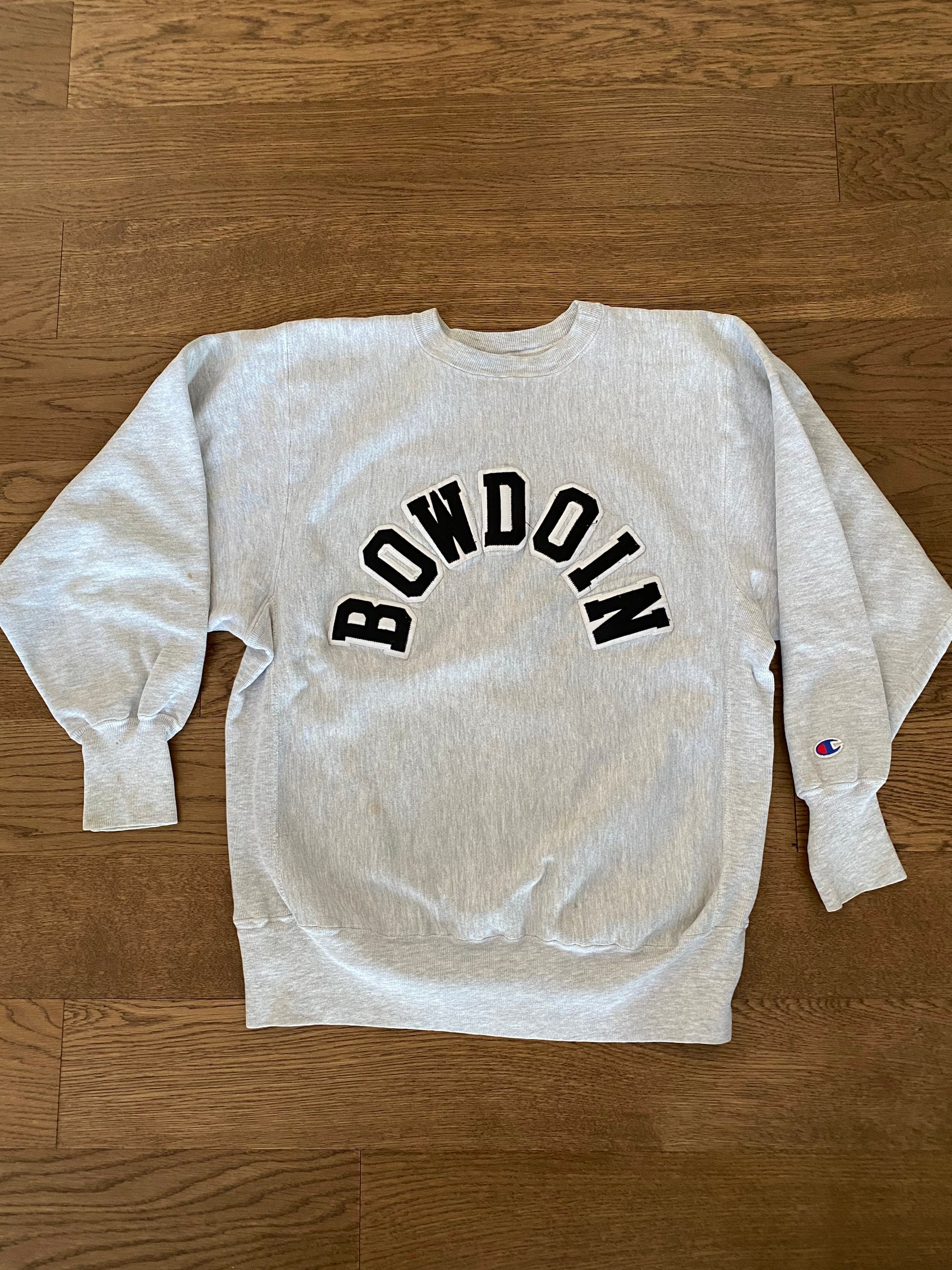 90s Champion Reverse Weave Crew Neck Sweatshirt Bowdoin College