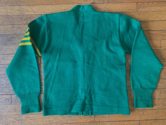 Small 60s Wool Varsity Cardigan Sweater Kandel Al… - image 2