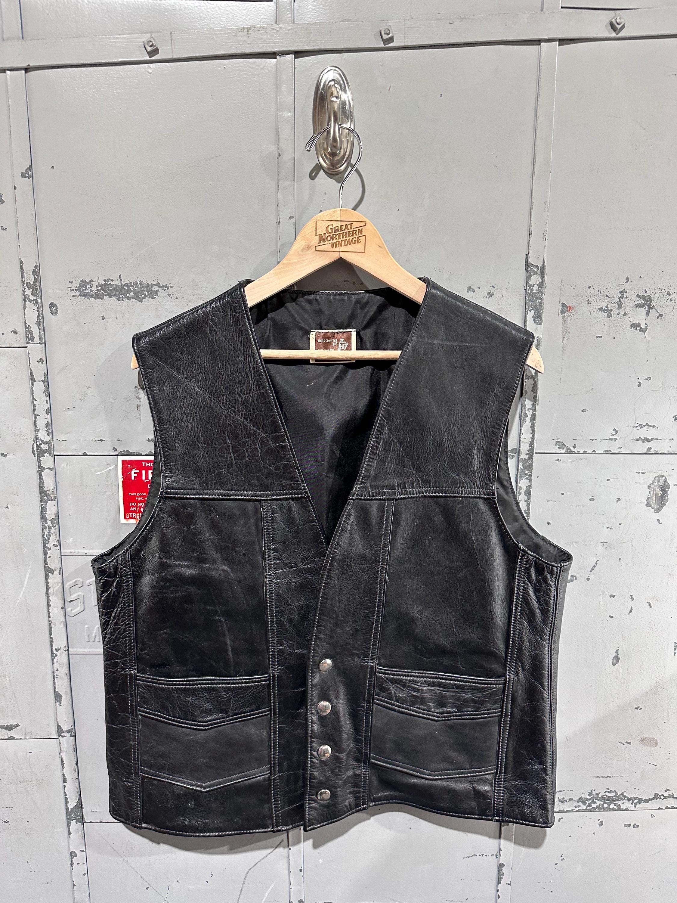 ヴィンテージ 80年代 ハーレーダビッドソン AMF 古着 ブラックレザー
