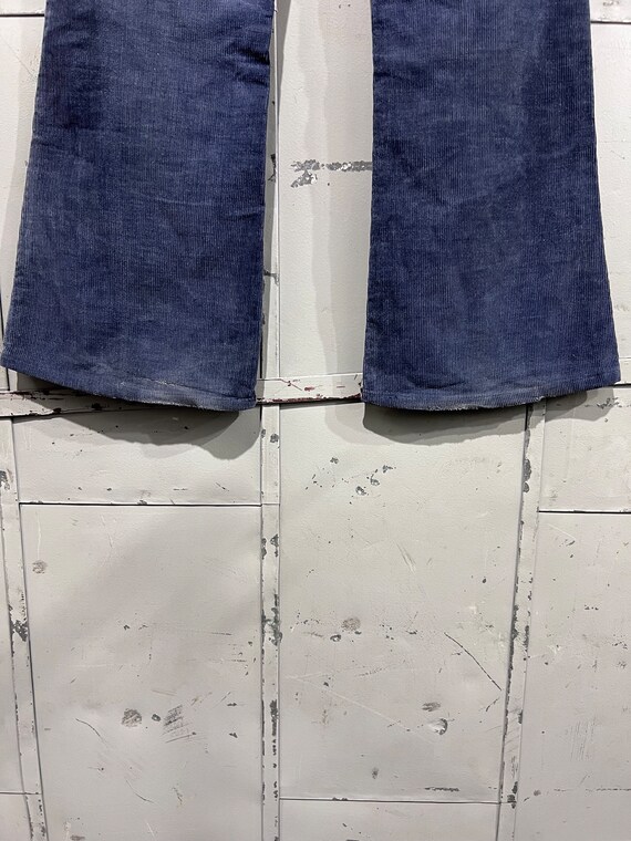 Size 28x27 70s 80s  Levi’s 519 corduroy blue Deni… - image 7