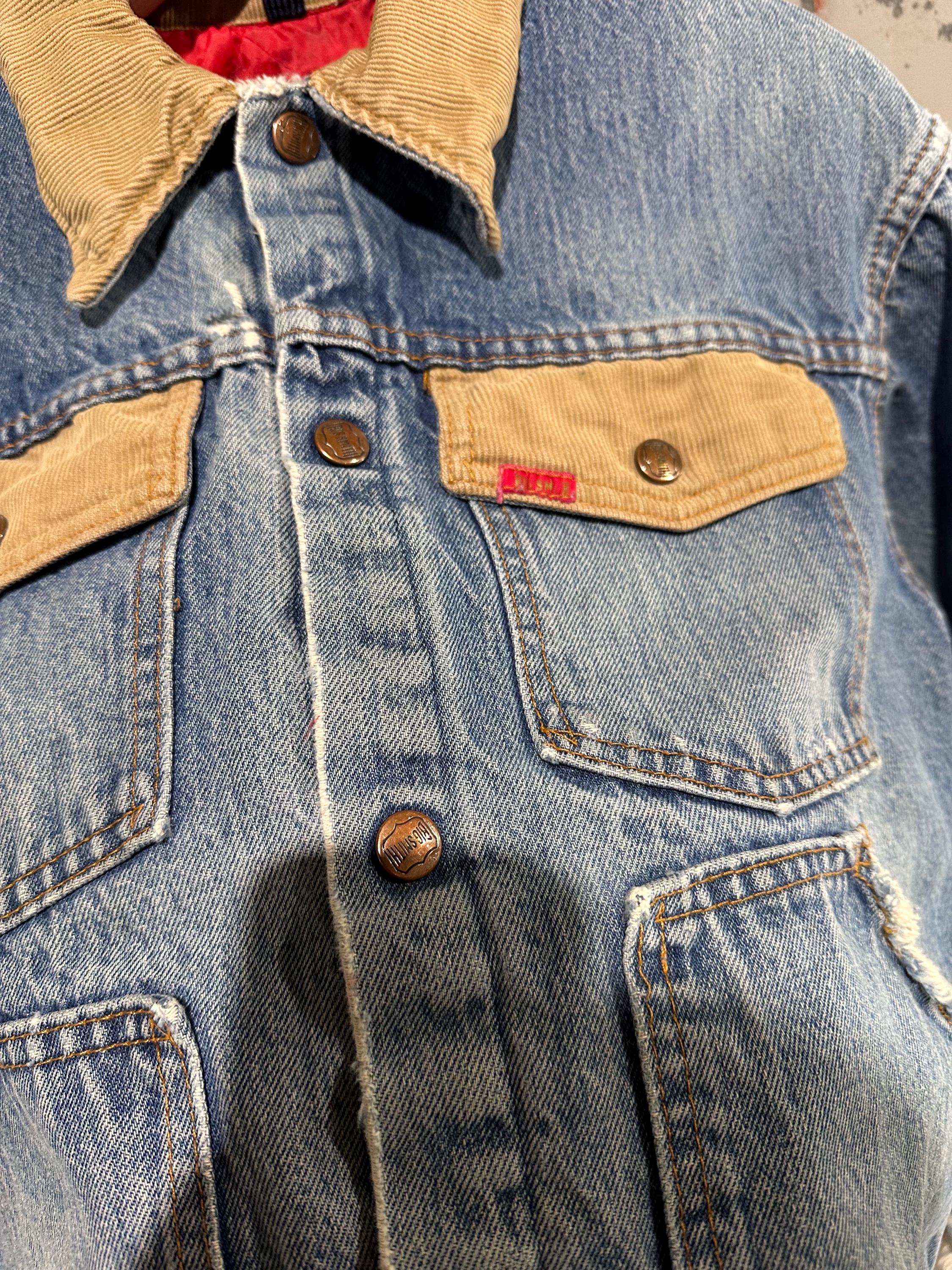True Vintage 70s Big Smith Distressed Cropped Quilted Lined