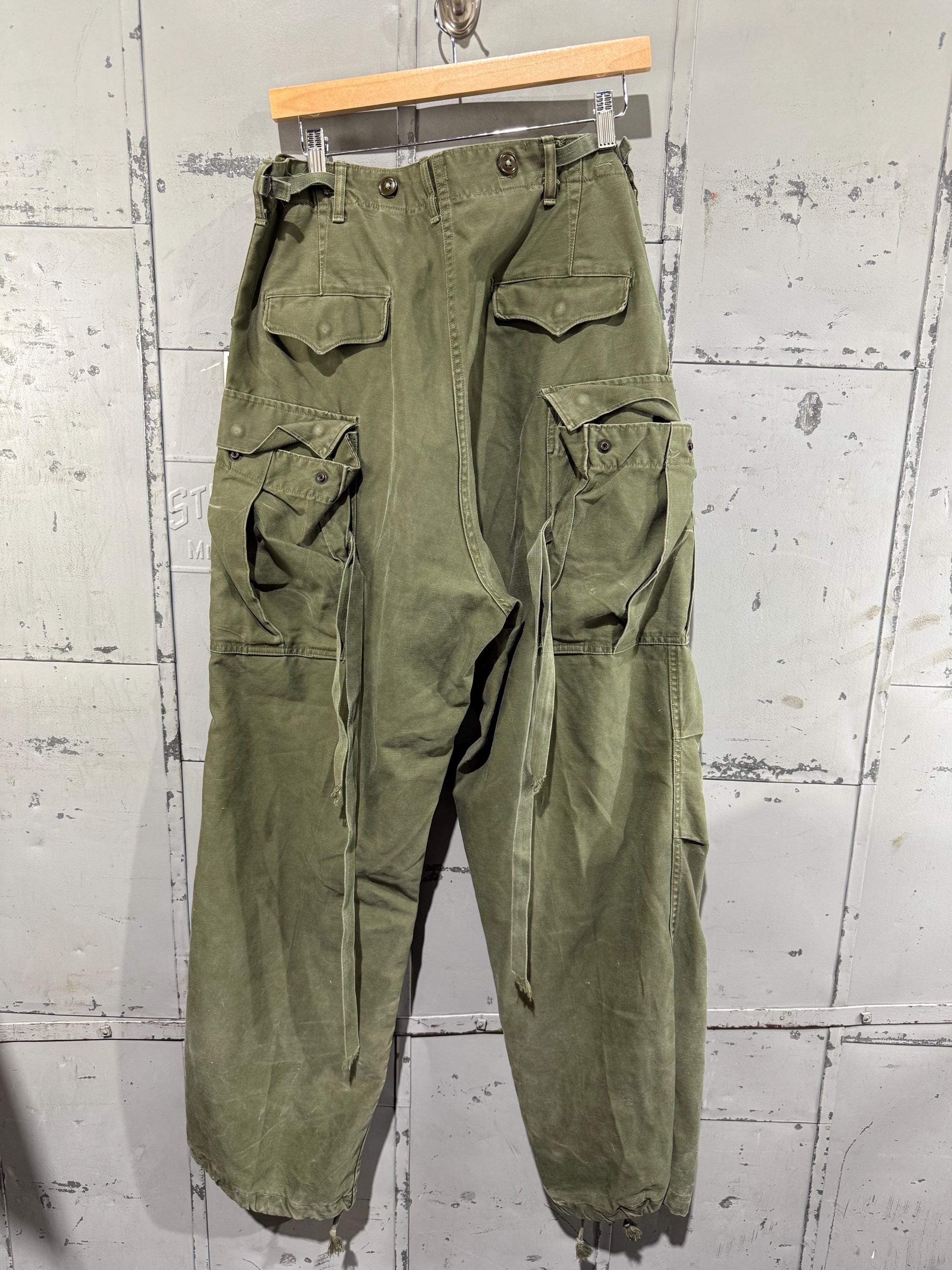 50‘s US ARMY M51 field cargo pants US Army Military M-1951 Field Trousers Small Cargo Pants