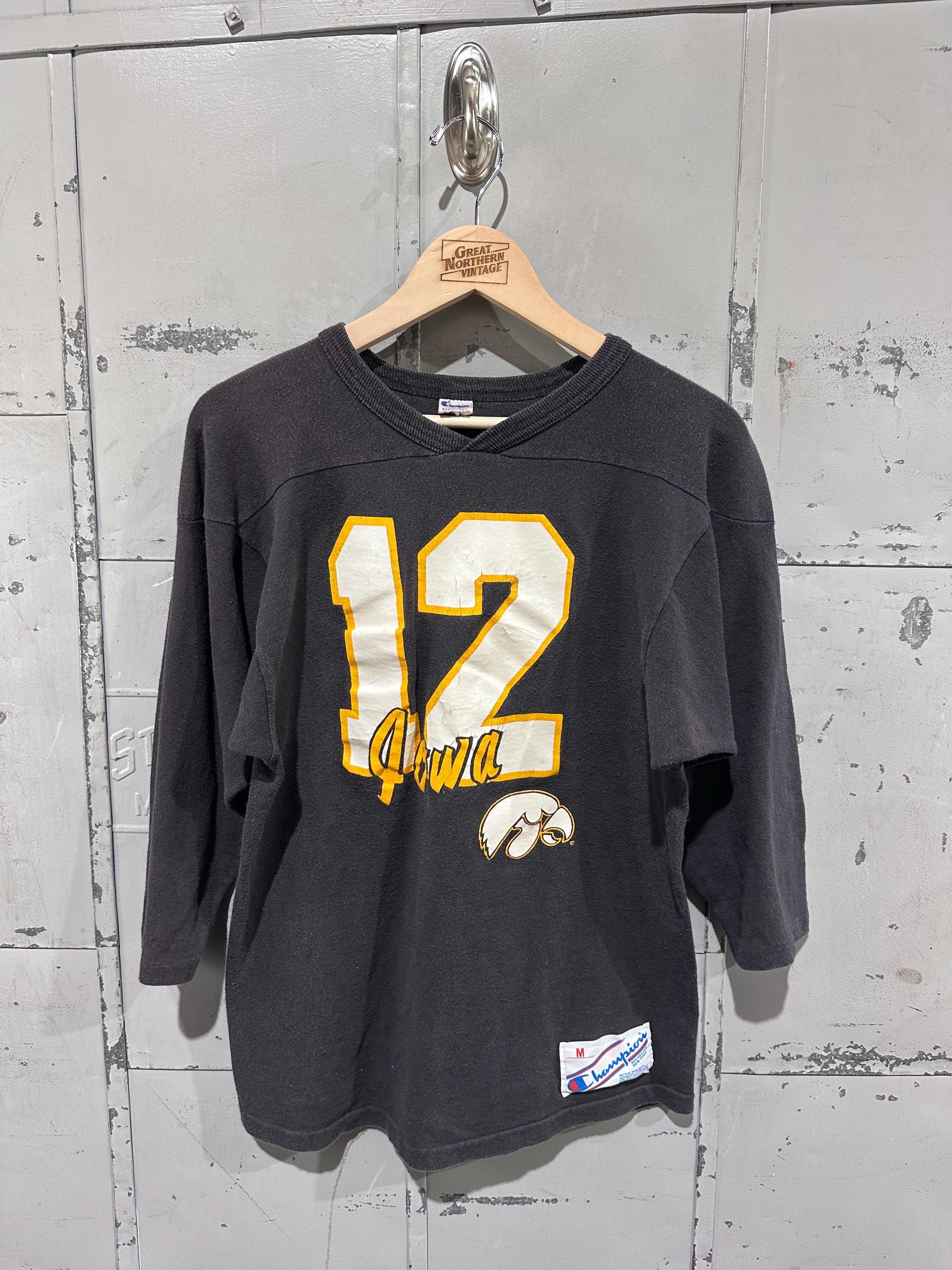 True Vintage 80s Faded Iowa Hawkeyes Colligate Americana Football 
