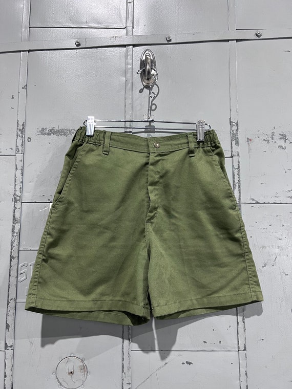 70s, 28 Boy Scouts of America Olive Green shorts