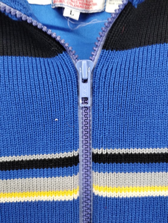 L 80s Spyder Wool Knit Sweater Vest 1990s 1980s L… - image 5