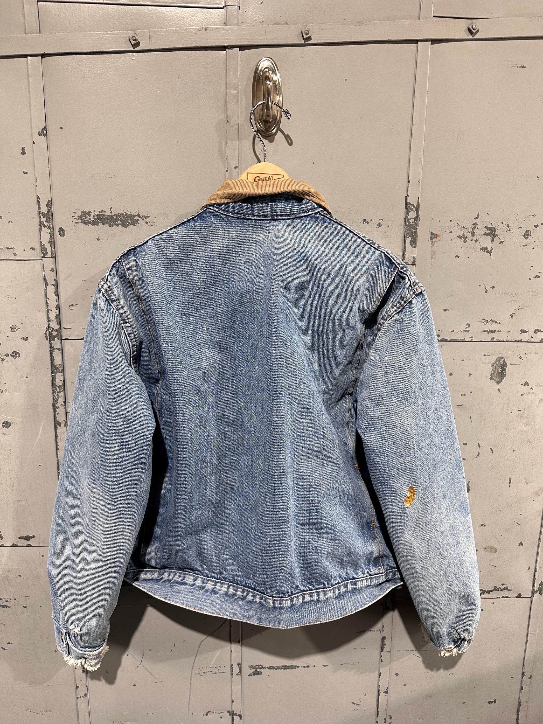 True Vintage 70s Big Smith Distressed Cropped Quilted Lined