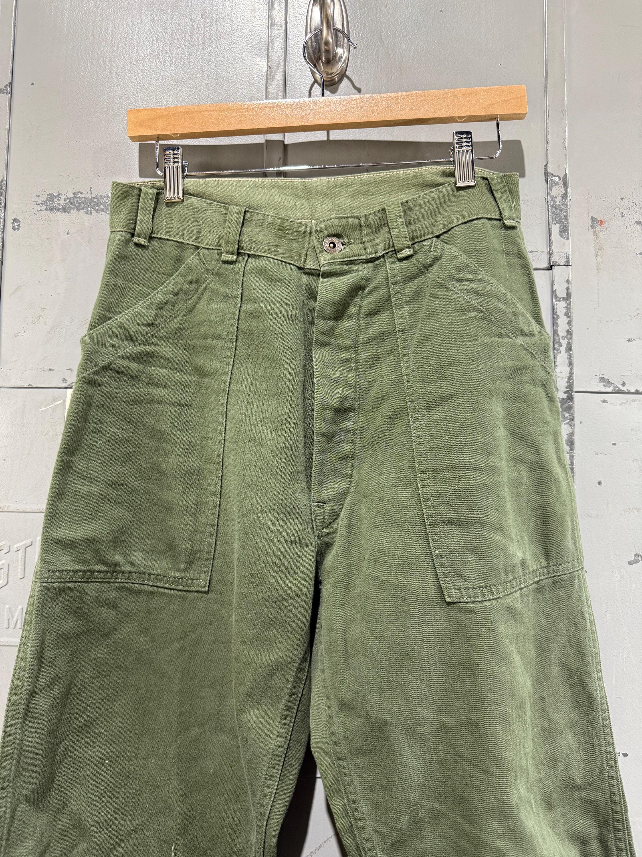 Vintage 1950s OG 107 13 Star Button Fatigues Pants With