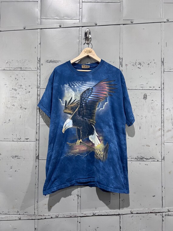 Size xl 90s the mountain leather tag eagle  t shir
