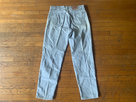 80s 36x31 Distressed Levi’s 550 Light Gray Wash D… - image 2