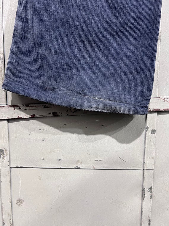 Size 28x27 70s 80s  Levi’s 519 corduroy blue Deni… - image 8