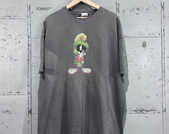 Size XXL  1990s distressed Marvin the martian graphic t shirt