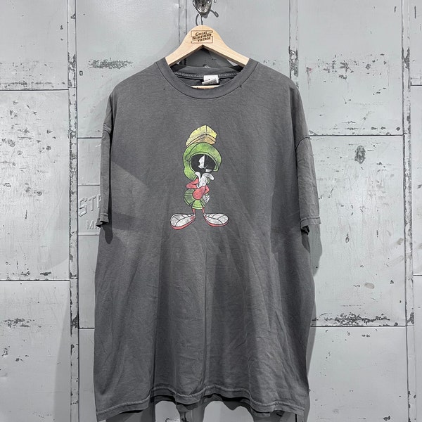 Size XXL  1990s distressed Marvin the martian graphic t shirt