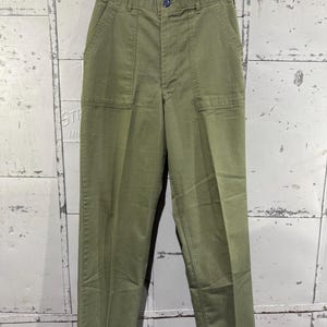 Original vintage des années 80 OG-507 Fatigue Baker Army Pants Pantalon militaire vert Vietnam