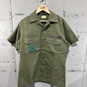 70&#39;s OG-507 Fatigue Button Up Shirt- Vietnam War(Army Green) Short Sleeve