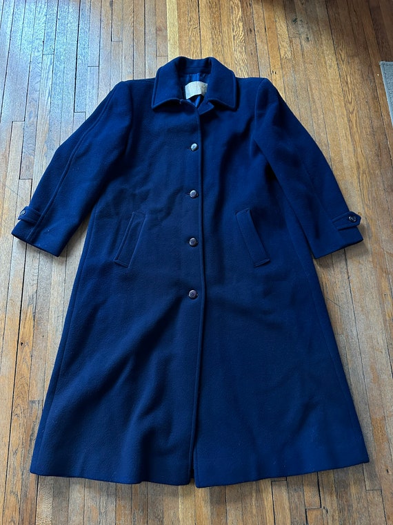 70s Pendleton coat women’s trench coat jacket navy