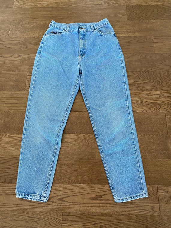 Vintage Lee Jeans High Waisted Light Wash Denim Pants Mom Jeans Size 16  33x30 Tapered -  Canada