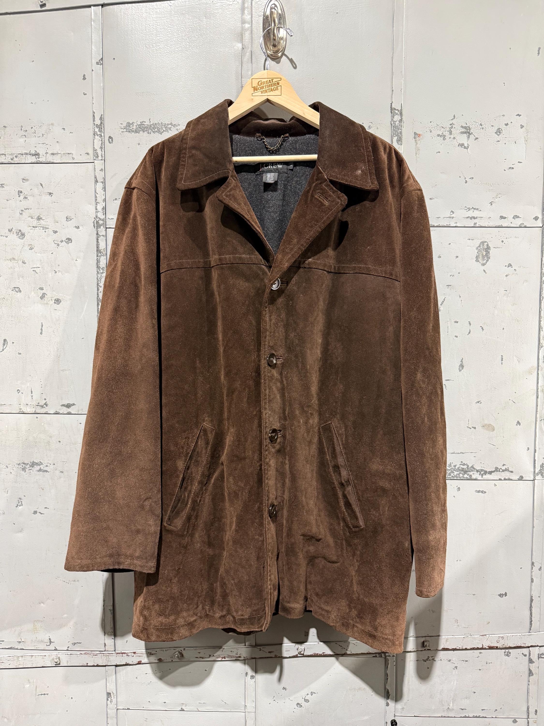 Vintage Jcrew Leather Jacket Mens - Etsy
