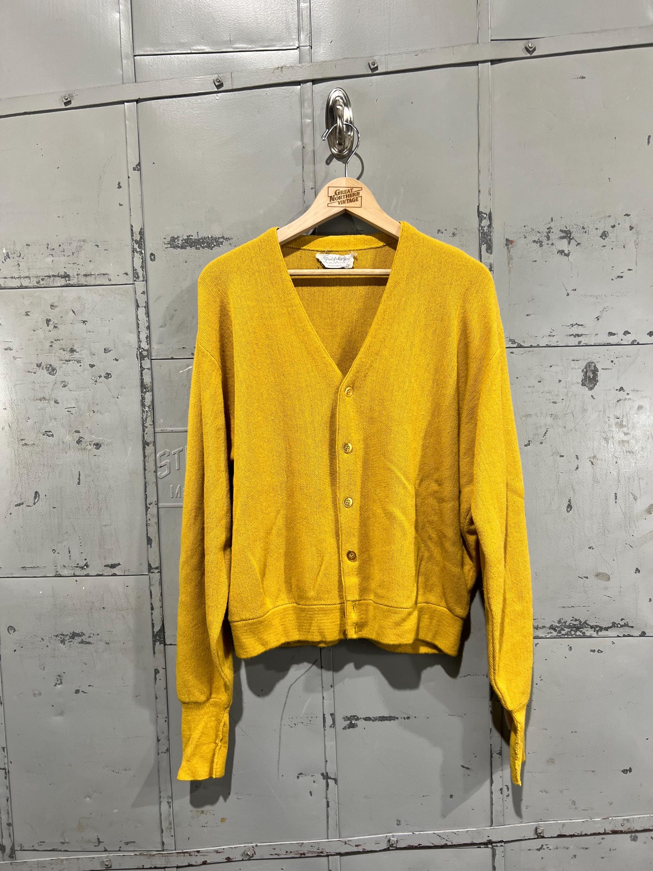 Mustard yellow cardigan sweater best sale