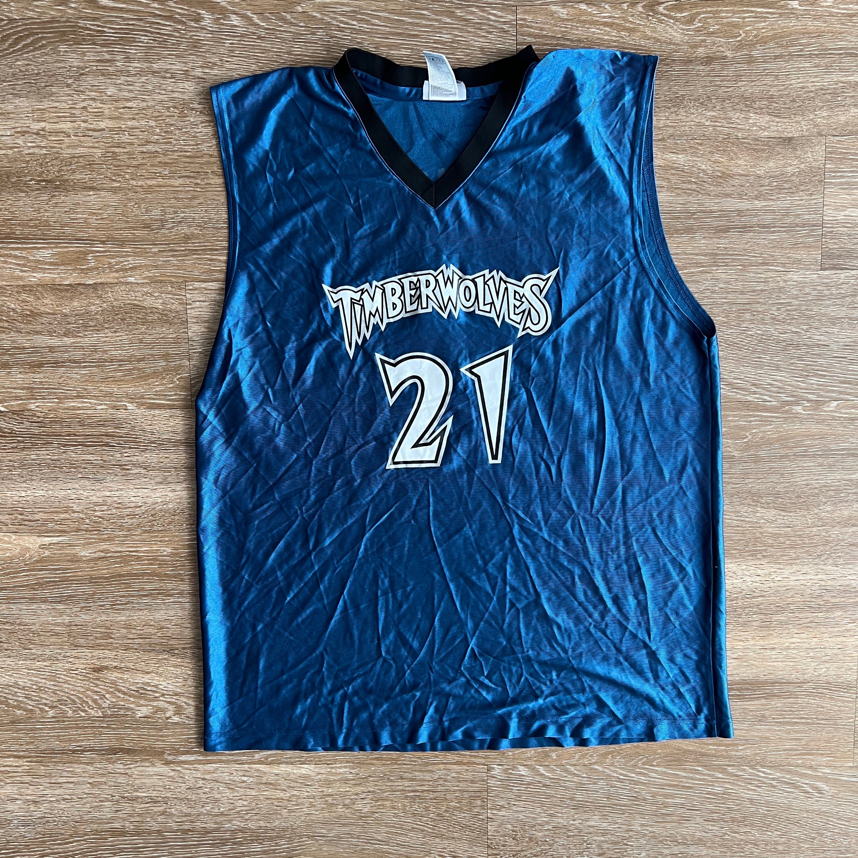 Minnesota Timberwolves #21 Kevin Garnett White Basketball Jersey XS NBA  Champion