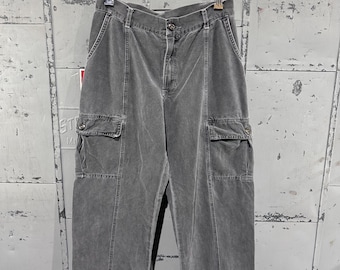 Vintage 90s Gramicci Stone Washed Grey Made in USA Hiking Pants
