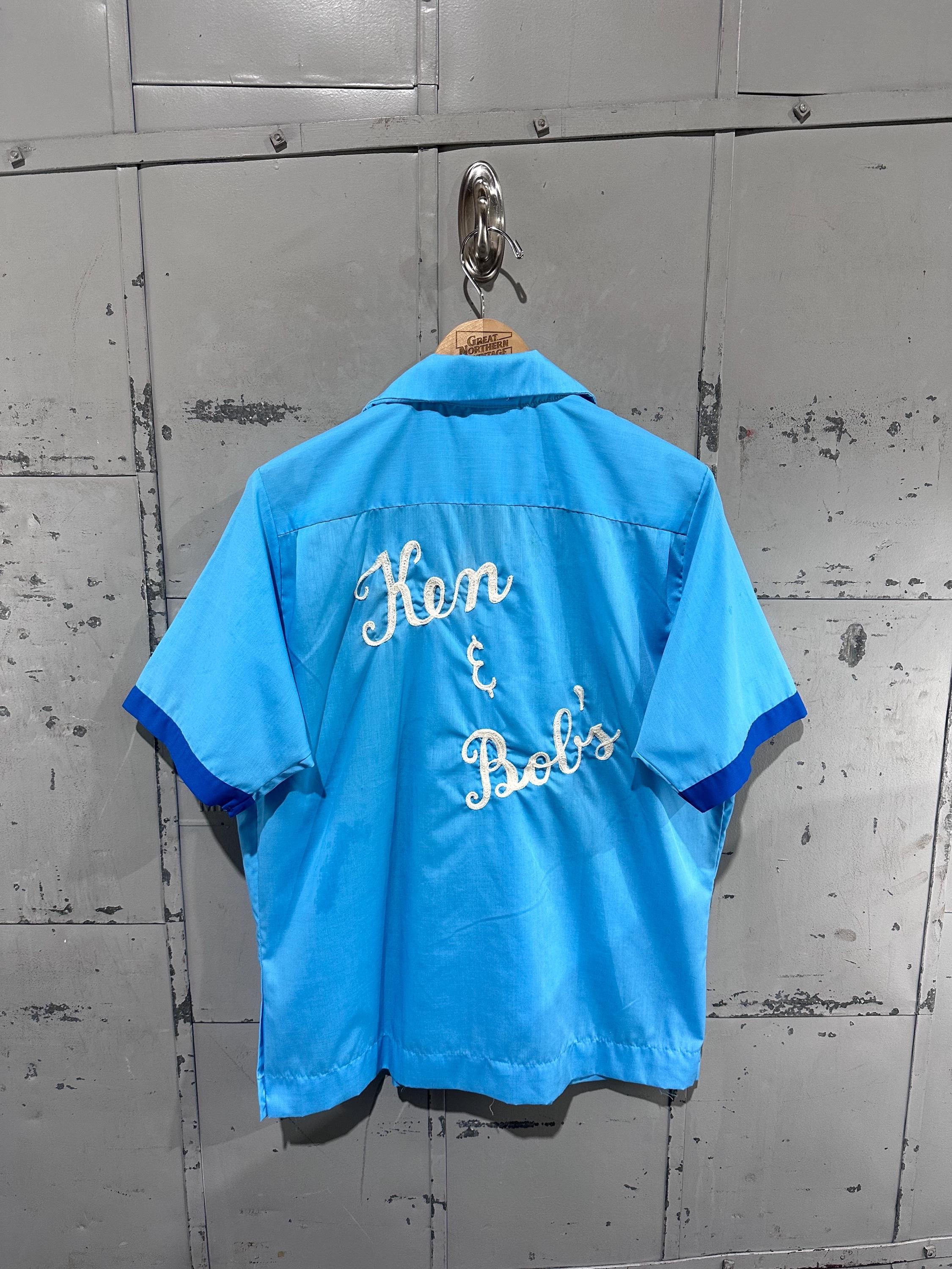 Chemise Bowling Vintage Champion Uniforms – USA – Coutures Et Patchs