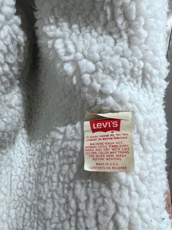 Levi’s trucker Sherpa jacket dark wash - image 4