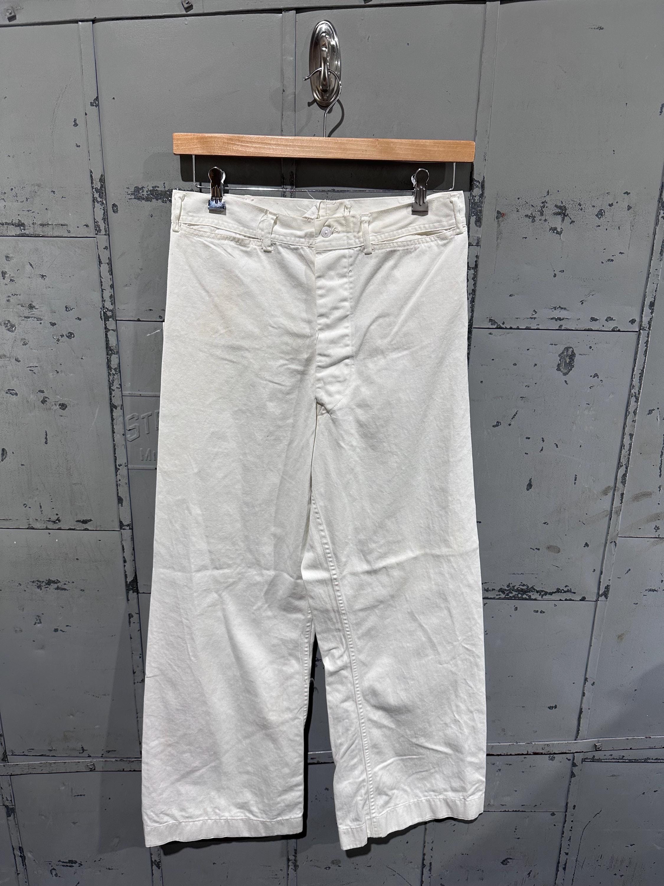 パンツ 50's US NAVY Sailor Pants NAVY Men Enlisted Sailor Dress Blue 13-Button Broadfall Trouser