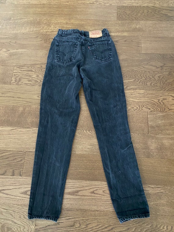 undergrundsbane krøllet insulator Vintage Levis 521 Womens Jeans Black Denim Pants Long 27x32 - Etsy