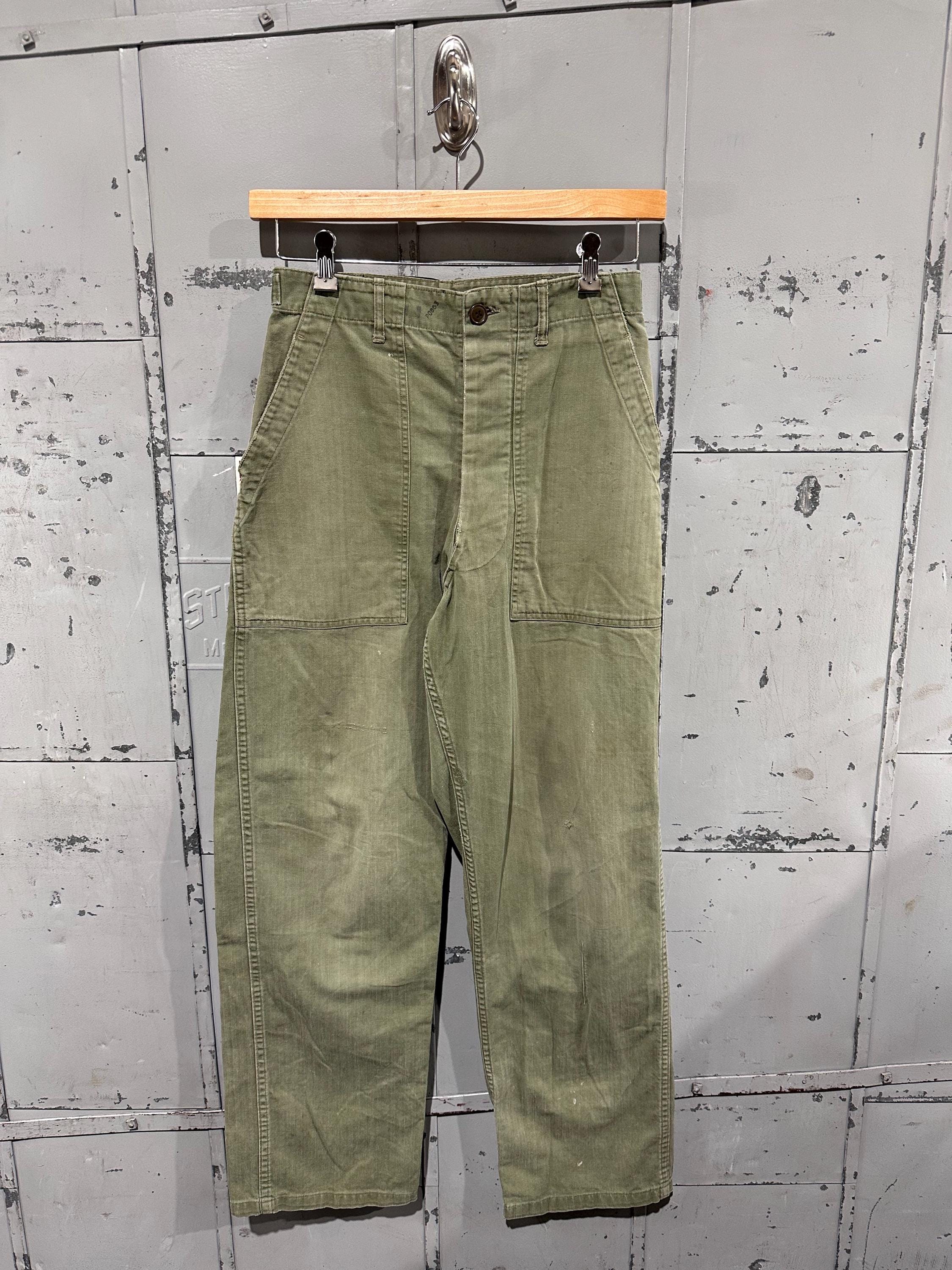 パンツ 1970s Dutch Army HBT trousers 70s Vintage Dutch Army HBT Combat Trousers - 29x31 – Omega Militaria