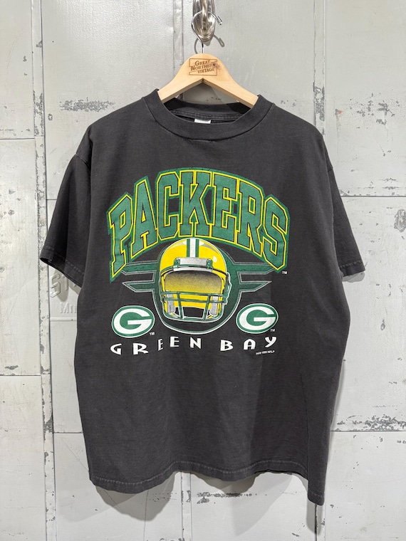 Green Bay Packers ヴィンテージTシャツ　Made in USA LOGO7】S/S Tee L Made in USA 90s vintage “GREENBAY PACKERS