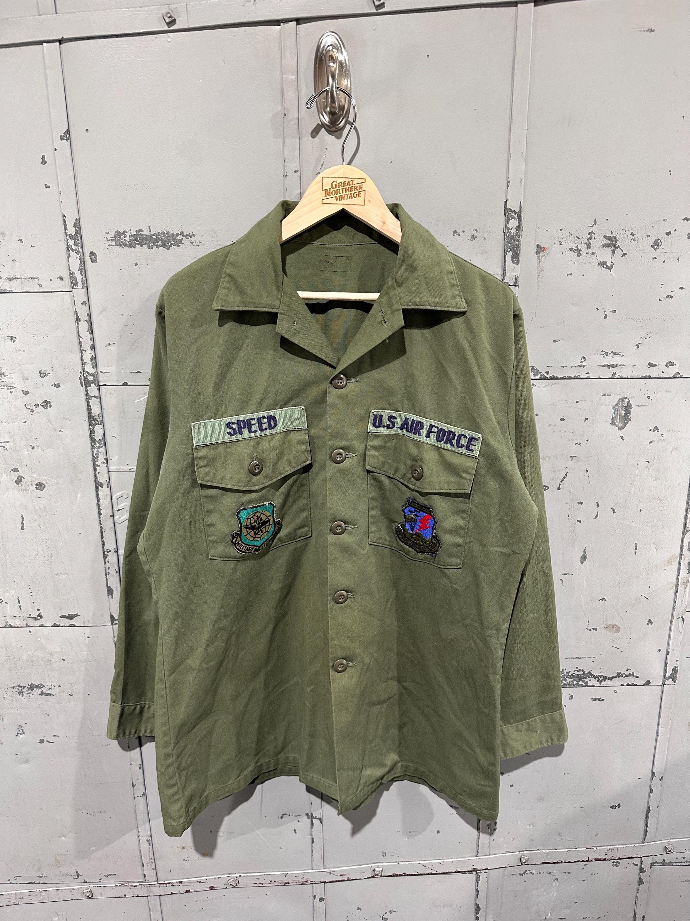 True Vintage Military USMC 70's OG-507 Fatigue Button up Shirt