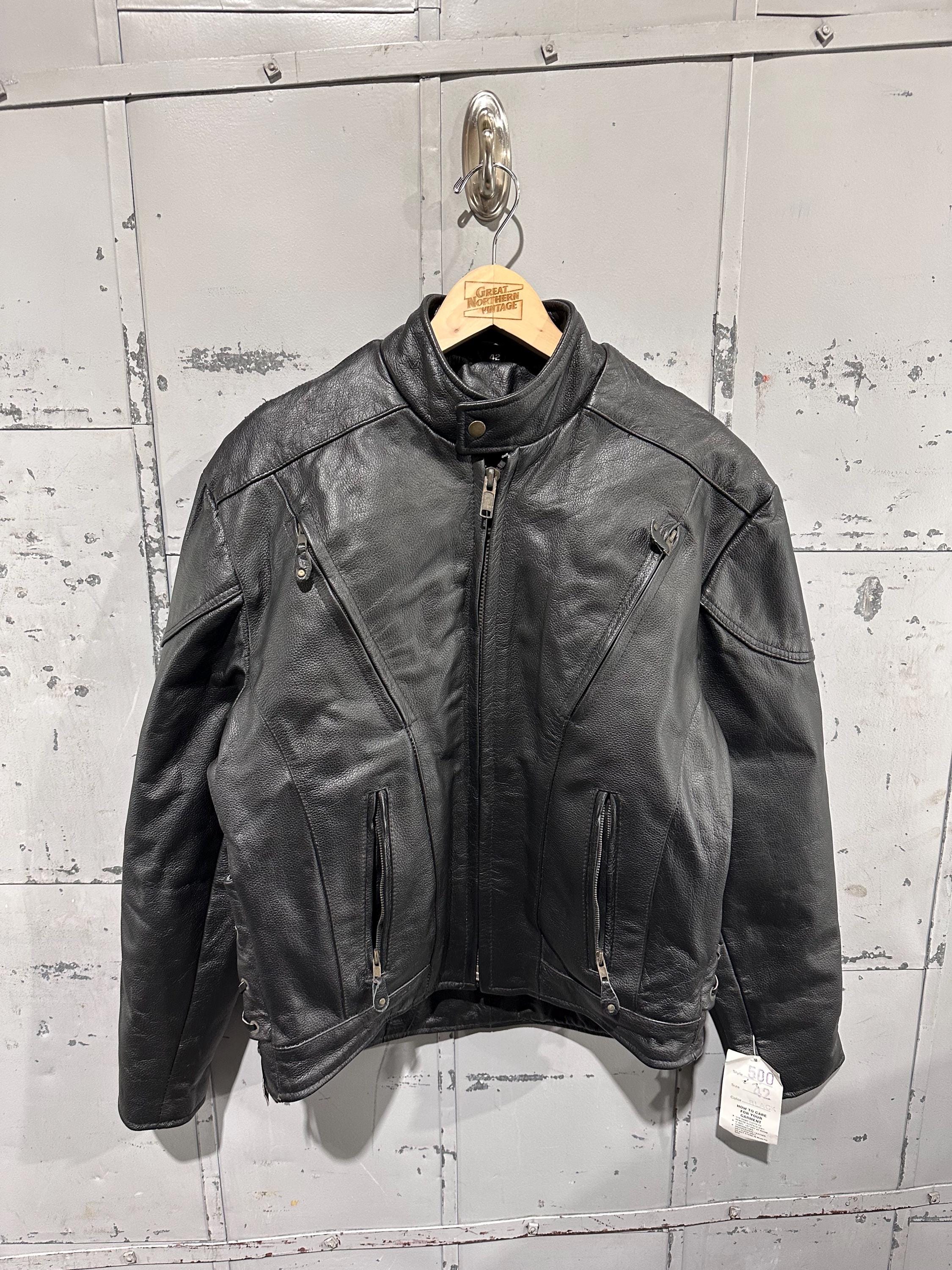 Vintage Leather Jackets Yamaha - Etsy