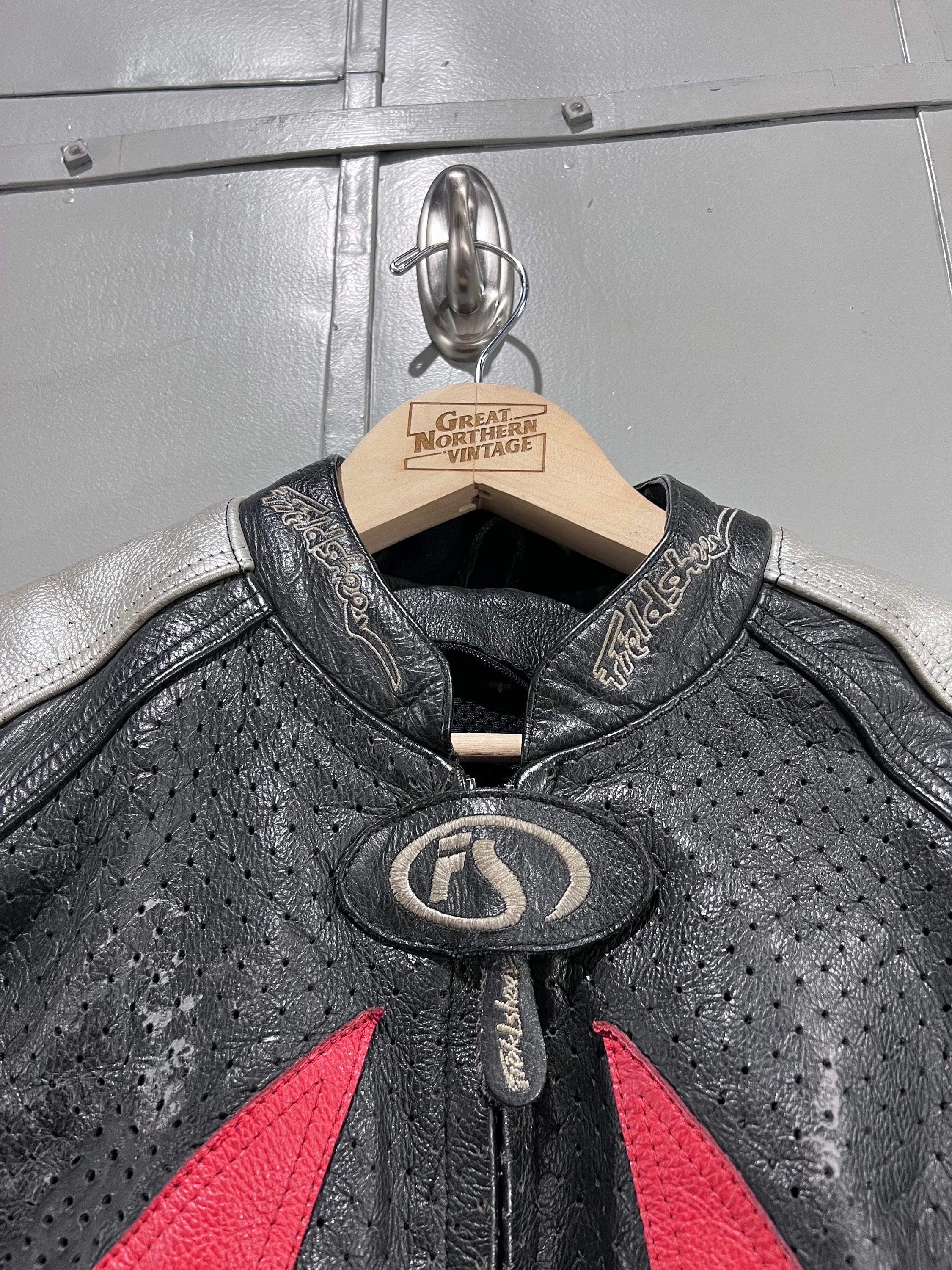 【80's〜 Sears】\"Single riders jacket\" Vintage 80s Black Sears Leather Biker Jacket (L) – Rebalance