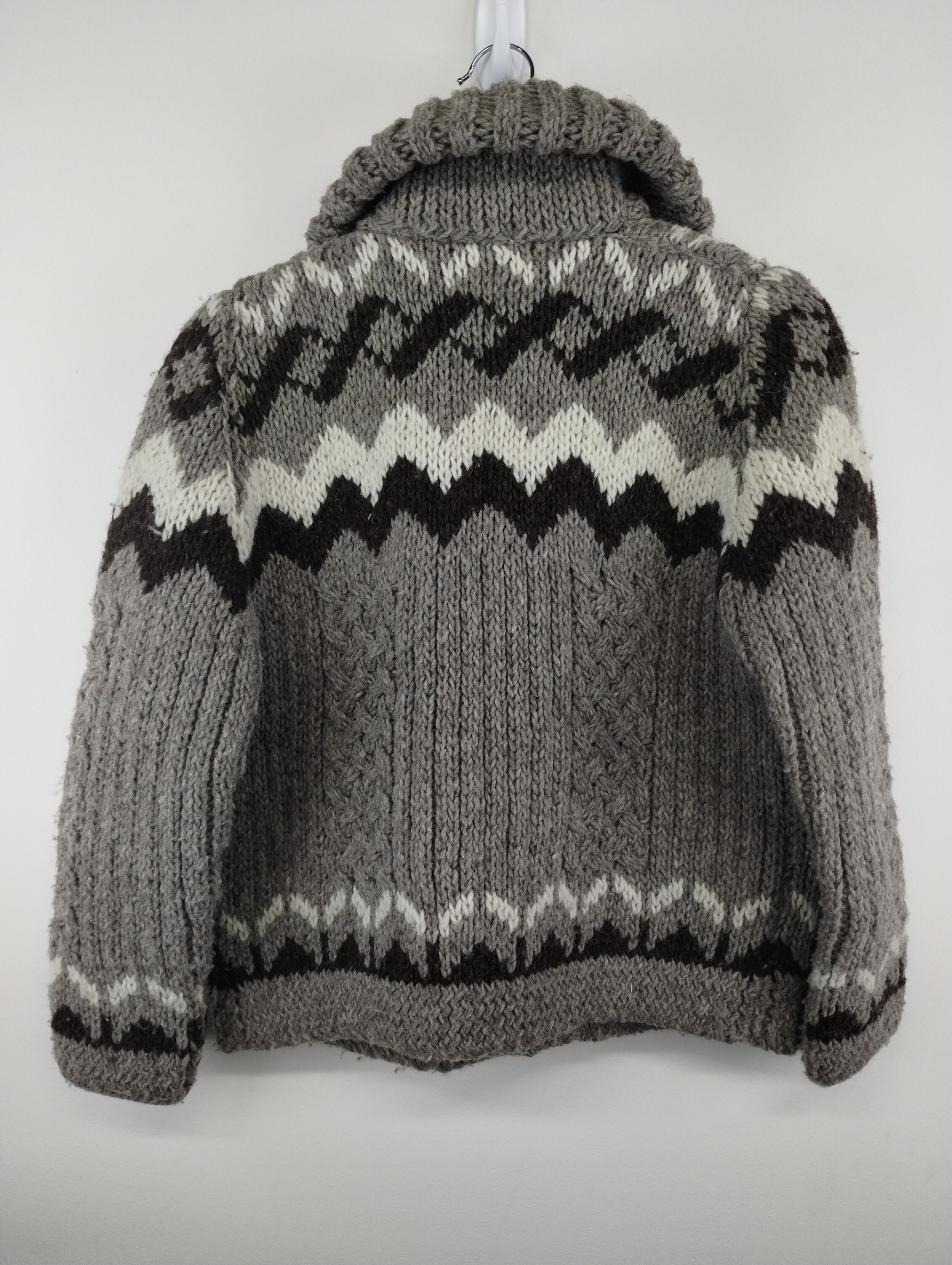 トップス The Letters Western Crash Cardigan Knit A Chunky Zip-Up Sweater Cardigan in Recycled Cotton for Men
