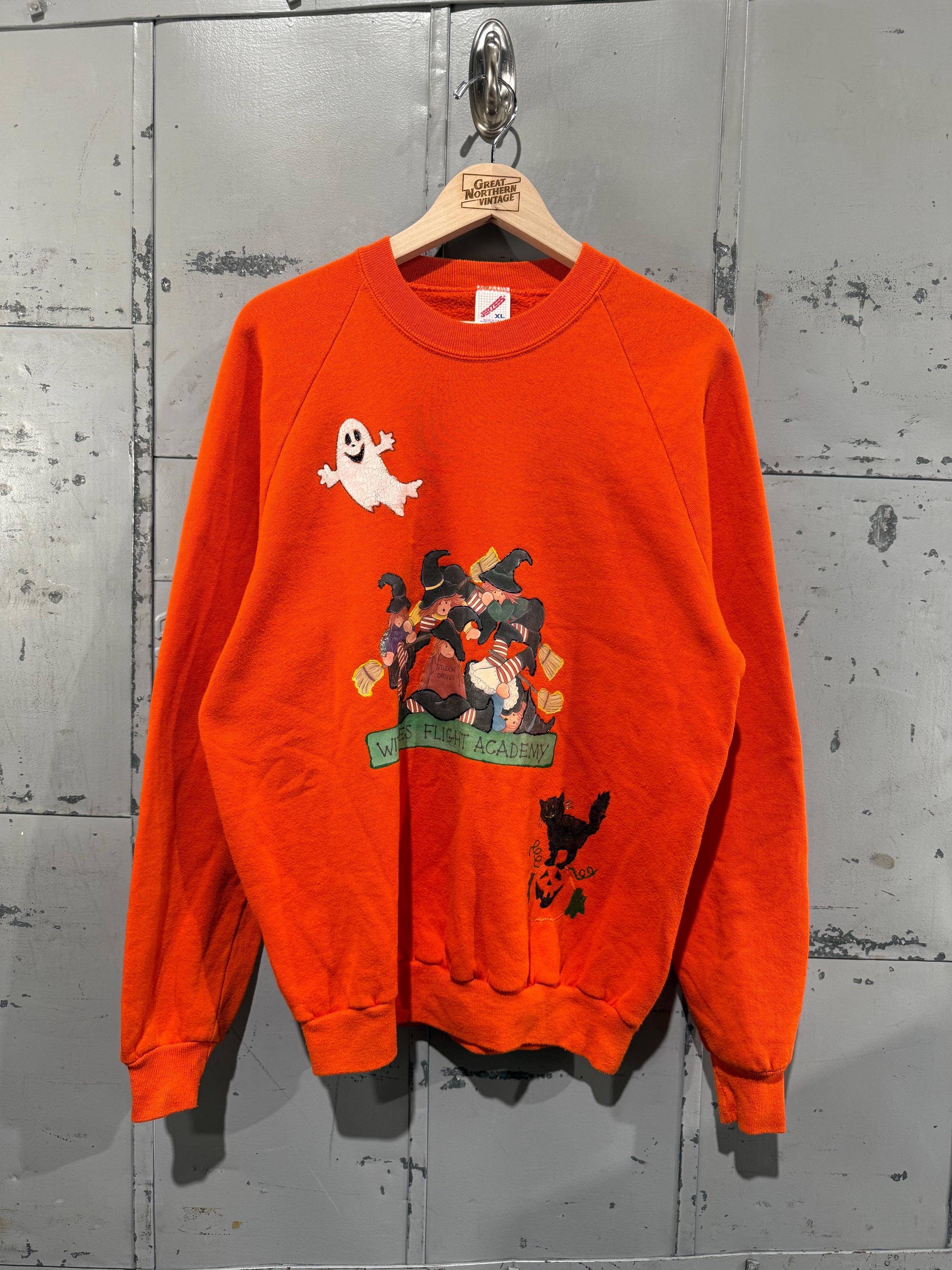 ヴィンテージ90年代ハロウィンクルーネックセーター秋アウトドア秋 