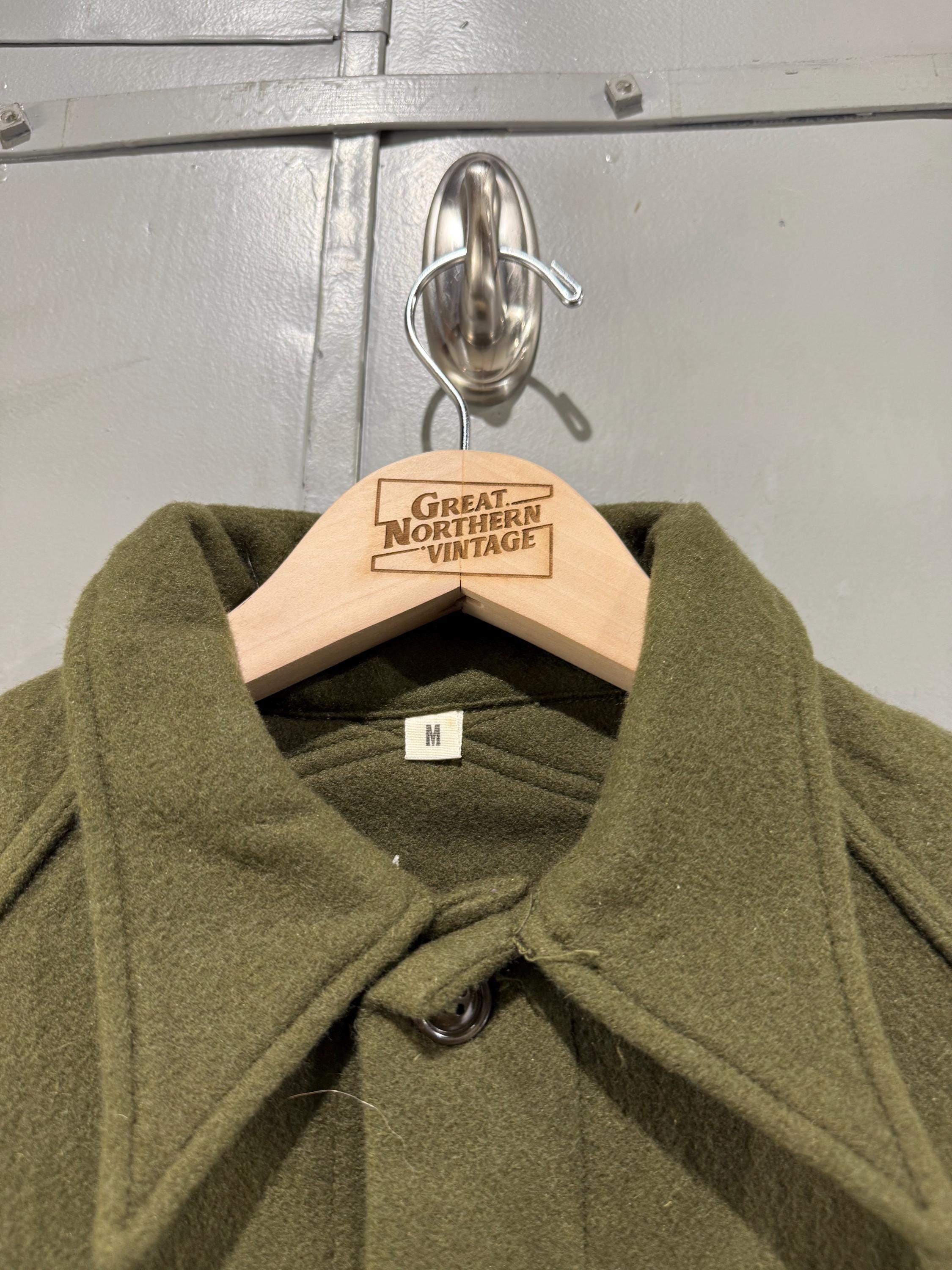 Vintage 1950s M51 Wool Field Shirt Korean War US Army OG 108 Olive