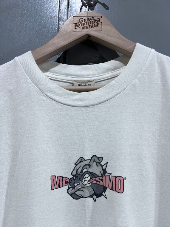Vintage 90's Mossimo Tshirt Bulldog Spellout Graphic Tee Size