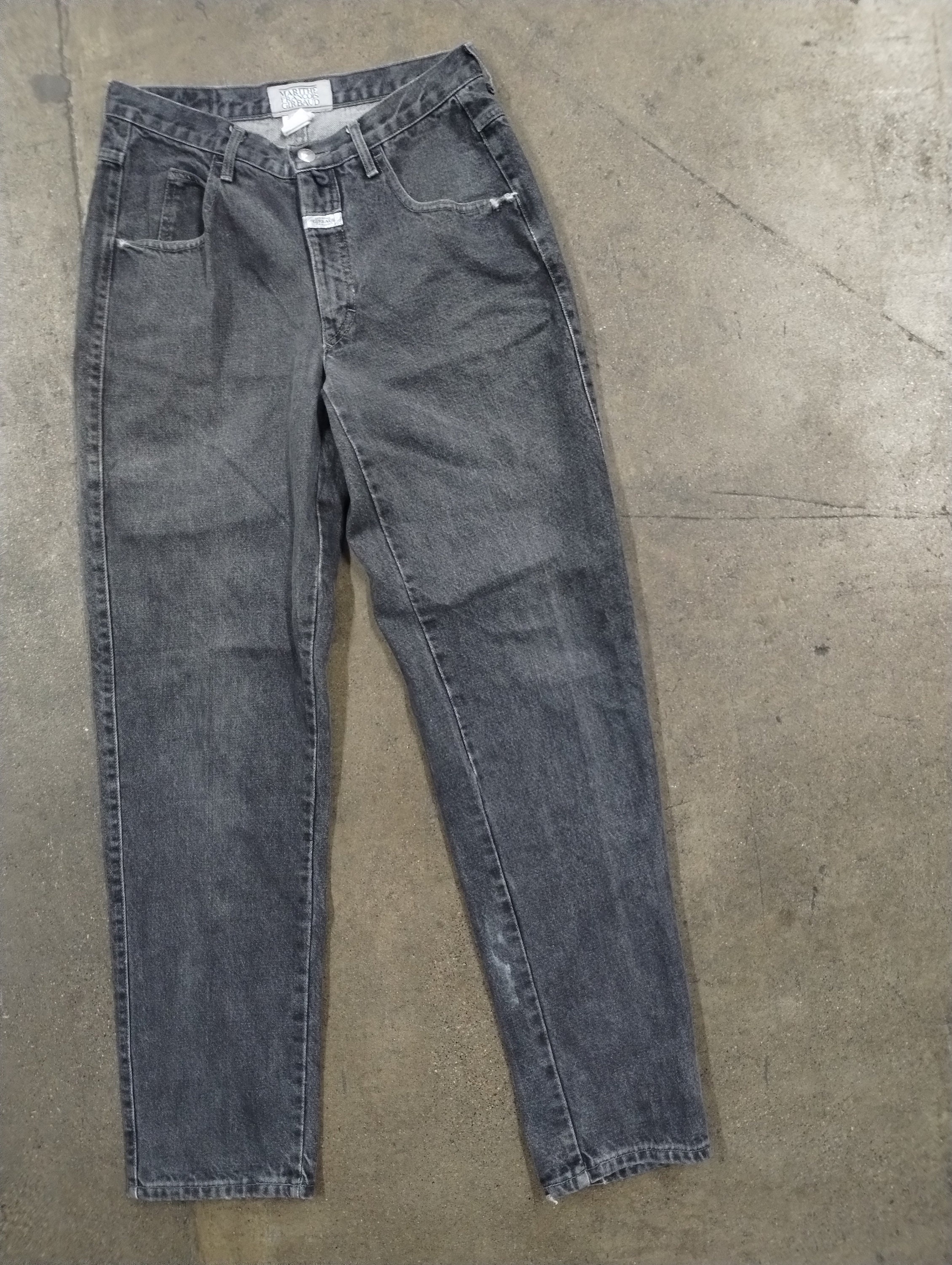 29x31 90s Marithe Francois + Girbaud Gray Wash Faded Jeans 29x31 90s Marithe Francois + Girbaud Gray Wash Faded Jeans