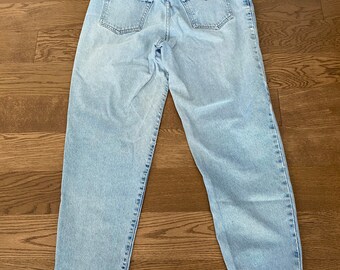 Vintage guess jeans light wash distressed denim pants tapered men’s 38x32 90s